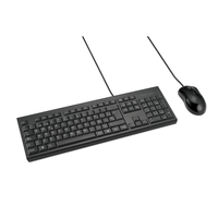 conjunto de raton y teclado modelo km100 eq con cable color negro kensington k75452es