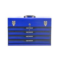 caja de herramientas - organizador de taller - acero - azul y negro 532x223x345cm