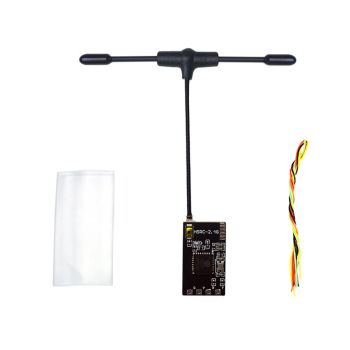 Receptor Sequoia RC HSRC ELRS de 2,4 GHz con soporte de antena en T, protocolo CRSF/SBUS para drones RC y aeronaves RC d