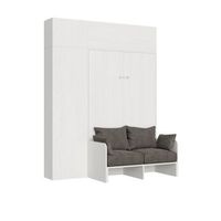 cama abatible 140 vertical kentaro sofa con modulos fresno blanco