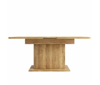 Mesa de comedor extensible moderna con almacenamiento debajo - natural