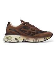 premiata para mujer moerund zapatillas de piel moerund marron 41 plano cordones casual