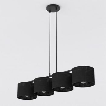 Lámpara colgante nar negro (4 luces)