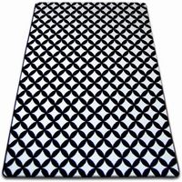 alfombra sketch - f757 cremanegro - diamante 140x190 cm