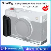 empunadura en forma de l smallrig x-e5 para camara fujifilm con placa de liberacion rapida para arca con empunadura de silicona ligera y boton de obturador