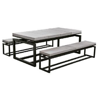Conjunto Picnic Soho Gris Movelar