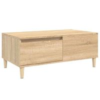 mesa de cafe - mesa de centro madera contrachapada roble sonoma 90x50x365 cm