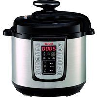 tefal cy505e40 all-in-one pressure cooker - stainless steel  black stainless steel
