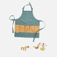kids concept set with apron and tools