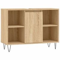 mueble de bano  armario de bano madera de ingenieria roble sonoma 80x33x60 cm