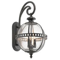 aplique de pared de exterior halleron 3 luces