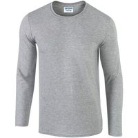 gildan camiseta manga larga softstyle para mujer