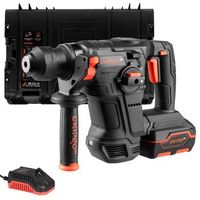 dnipro-m martillo perforador inalambrico sds 20v brushless 3 modos hormigon madera metal kit bateria 4ah  maletin  dhr-203 bcx