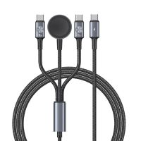 usams sj785 3a 72w usb-c a usb-cusb-ccarga inalambrica para reloj cable de carga rapida transmision de datos nucleo de