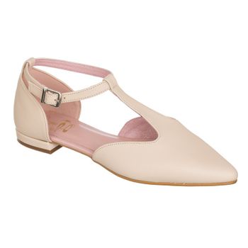 Bailarina crudo abierta hebilla