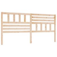 cabecero cama mueble de dormitorio de cama madera maciza de pino 186 x 4 x 100 cm marron m020005079