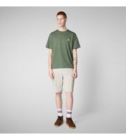 save the duck para hombre dt1709m-besy20 camiseta caius verde xxl casual algodon manga corta