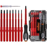 juego de destornilladores electricos vde 1000v aislados con puntas intercambiables y estuche organizador juego de herramientas para reparacion de electricista