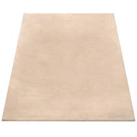 alfombra de piel fluffy arena 120 cm redondo