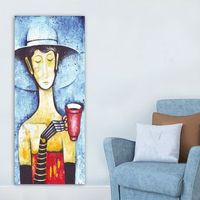 pintura decorativa lienzo dky23260791350120 multicolor 50x120