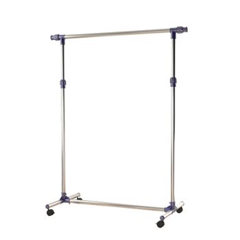 Perchero 95x45x170cm plateado y negro