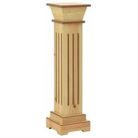soporte plantas pilar cuadrado madera clara 17x17x66 cm mdf vidaxl