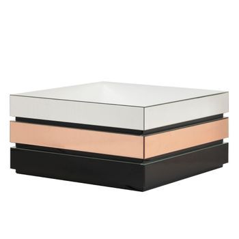 Mesa Centro Espejo Aurham 91x91x46 Cm