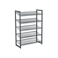 zapatero de metal estanteria para zapatos organizador de zapatos apilable gris frio