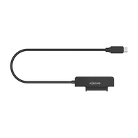 aisens adaptador sata a usb-c usb30usb31 gen1 para discos duros 25r negro