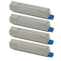 compatible multipack oki c8600 printer toner cartridges 4 pack -43487712