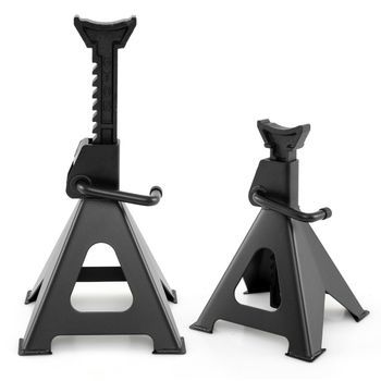 Juego De 2 Soportes Gato Para Coche Con Capacidad De Carga De 6 Toneladas Y Altura Ajustable De 36 A 58,5 Cm