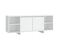 mueble tv dahl 2 puertas  4 compartimentos blanco 40x130x35 cm