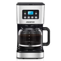 aigostar darcy - cafetera de goteo con temporizador programable 950w15l12 tazaspantalla lcd filtro reutilizable auto apagado funcion mantener caliente funcion auto limpieza