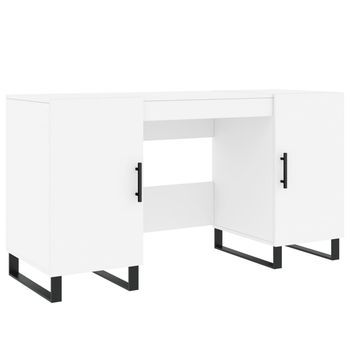 Escritorio Madera De Ingeniería Blanco 140x50x75 Cm Vidaxl