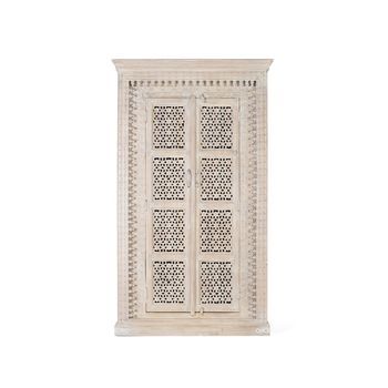 Mueble De Madera De Mango Blanco Decapado