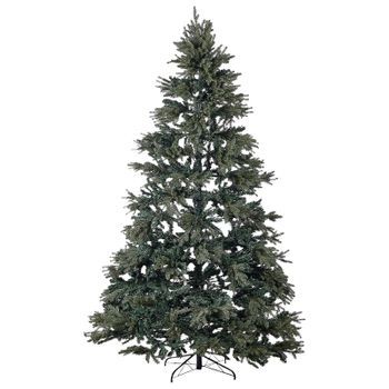 Árbol De Navidad Artificial Tradicional Base Metal Pvc 240 Cm Verde Huxley
