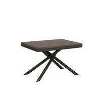 mesa extensible 90x120224 cm karida evolution nogal estructura antracita