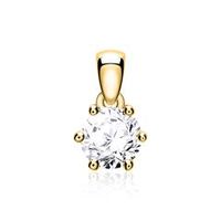 colgante de oro de 14 quilates con diamante
