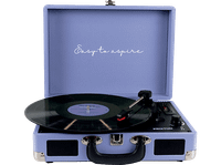tocadiscos - prixton vc400 78 rpm bluetooth usb 2 altavoces 3w digitalizador de vinilos lila