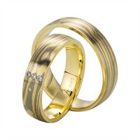 alianzas oro amarillo y blanco 5mm