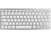 teclado inalambrico - silver ht bluetooth diseno qwerty hasta 10 m 78 teclas blanco