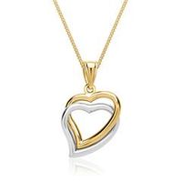 cadena con colgante corazon 8 quilates oro