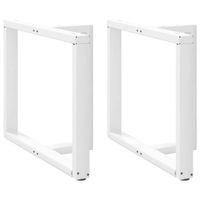 patas para mesa de comedor en forma de t 2 unidades color blanco 90 x 35 x 72-73 cm acero vidaxl