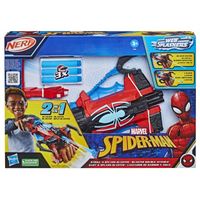 spiderman - lanzador nerf de dardos y agua 5 anos