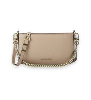 michael kors para mujer 32s5gytu1l bolso pochette transformable bryant pequeno de piel granulada beige osfa casual