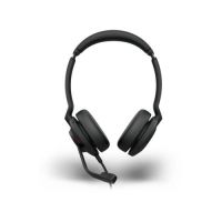 auriculares jabra con cable usb type-ca para oficina con microfono y proteccion auditiva negros