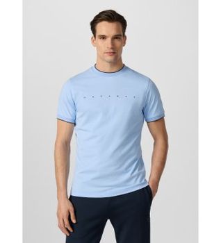 Hackett London para hombre. HM5000125 Camiseta Hs Essential azul (XXL), Casual, Algodón, Manga corta