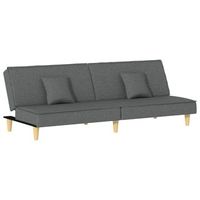 sofa cama  cama para adultos de tela gris oscuro