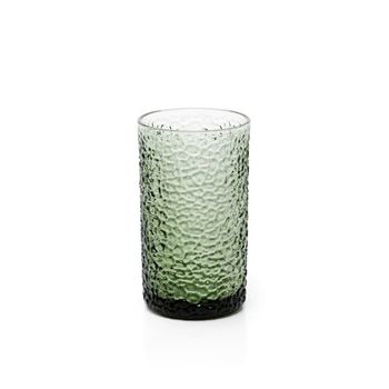 Vaso de vidrio en verde 8x8x14 cm