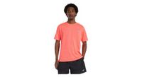 camiseta de manga corta new balance athletics roja  hombre